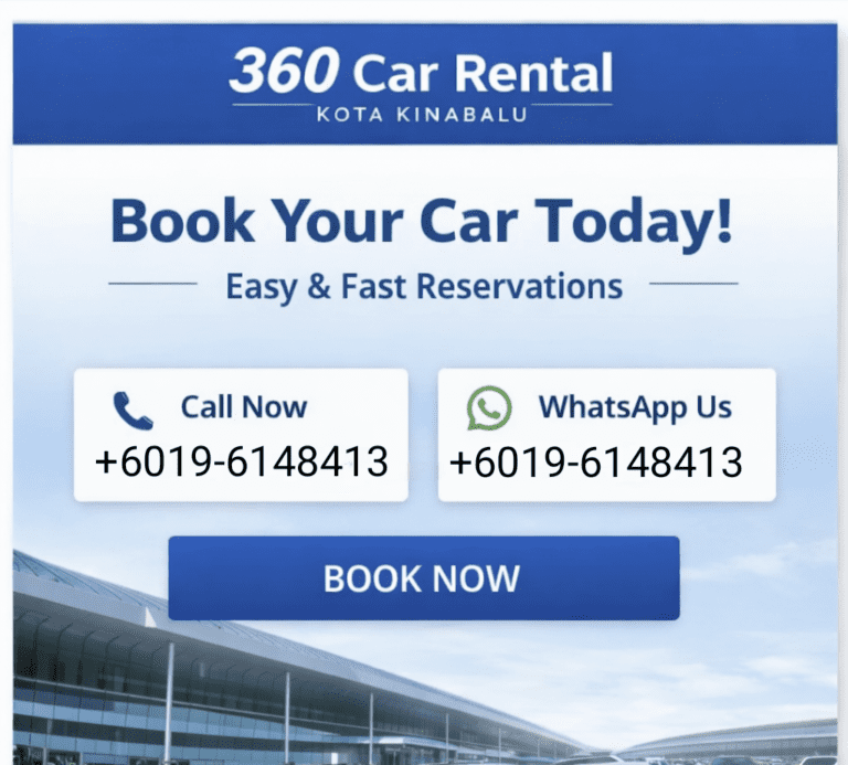 booking car rental kota kinabalu